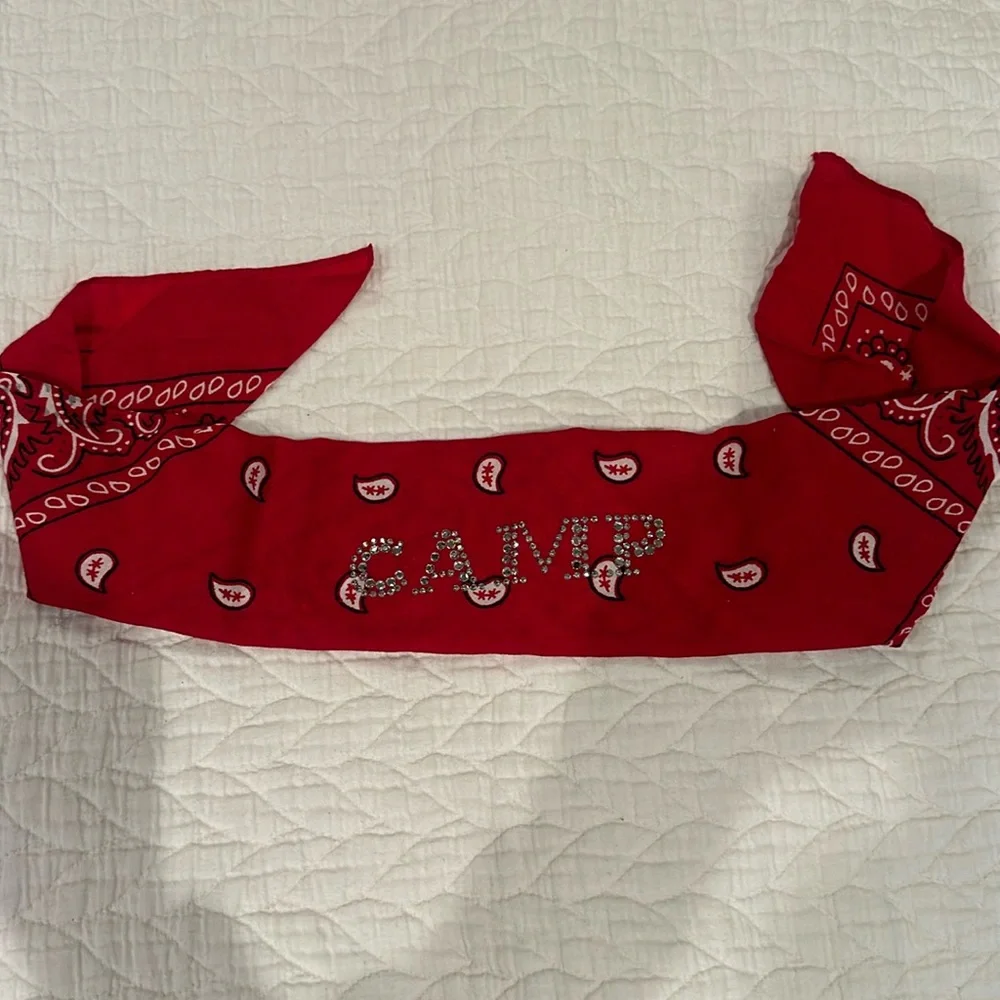 CAMP Rhinestone, Red Bandana - Picture 2 of 5